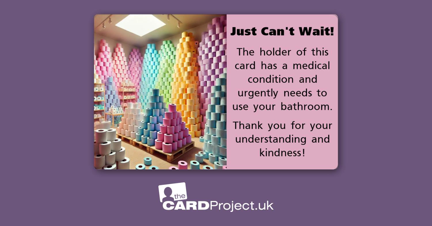 Just Can't Wait, Emergency Toilet Access Card Design 6